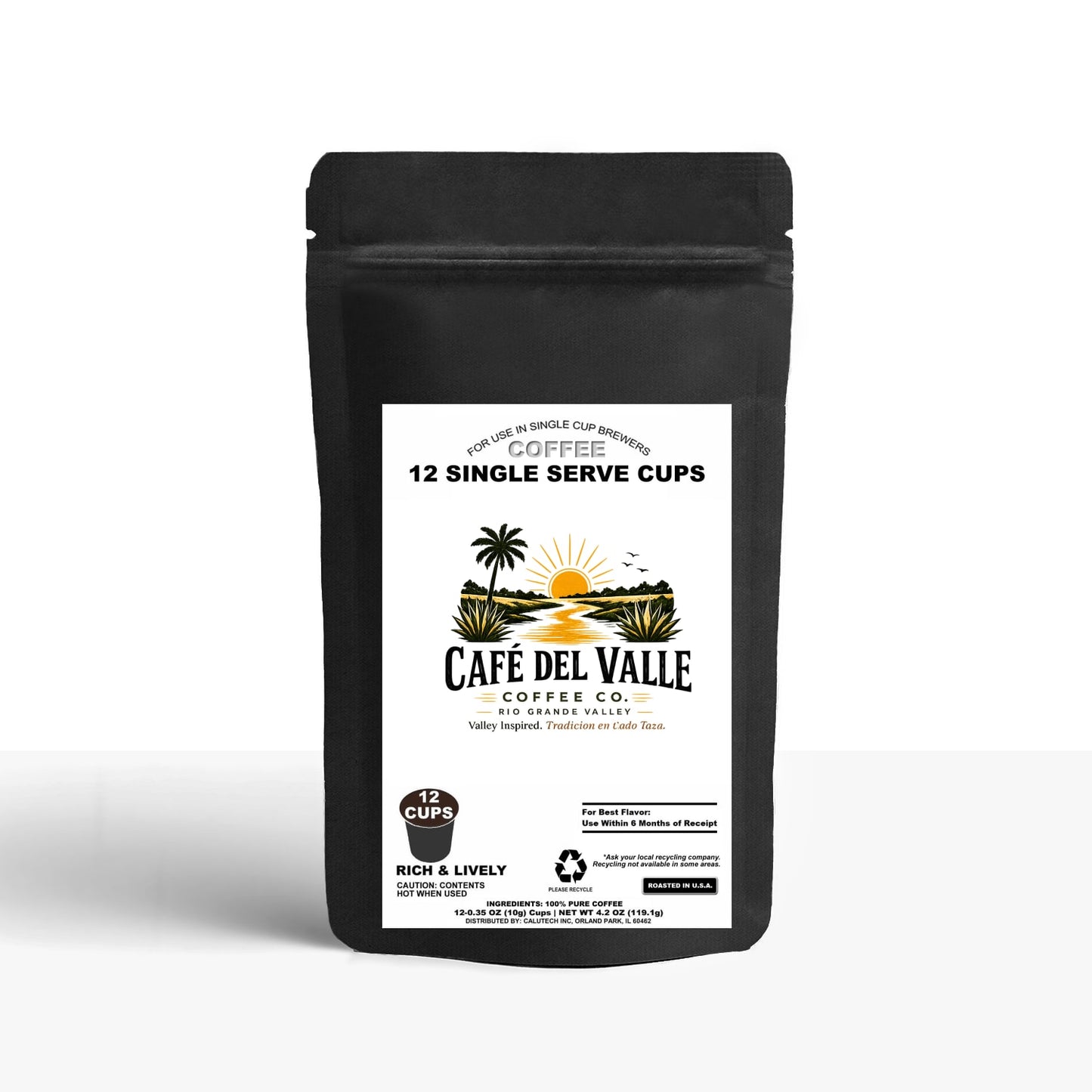 12 Pack Single Serve Coffee Capsules